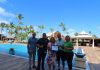 Aruba Tourism Authority honors loyal visitors at Manchebo Beach Resort & spa! Mr. Ron & Dianne Marsan