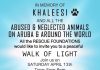 Walk of Light in memory of Khaleesi and to unite the community again next week