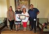 Aruba Tourism Authority honored loyal visitors at Marriott Aruba Surf Club! Mr. Dimitrios & Mrs. Lula Hios