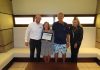 Aruba Tourism Authority honored loyal visitors at Marriott Aruba Surf Club! Mr. Joseph & Mrs. Judith Nosal