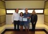 Aruba Tourism Authority honored loyal visitors at Marriott Aruba Surf Club! Mr. Michael & Mrs. Miranda Scala