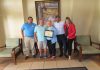 Aruba Tourism Authority honored loyal visitors at Marriott Aruba Surf Club! Mr. Richard & Cynthia Braddock
