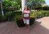 Aruba Tourism Authority honored a loyal visitor at Aruba Beach Club! Ms. Lorraine Bartlett