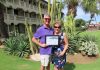 Aruba Tourism Authority honored loyal visitors at Bucuti & Tara Beach Resort! Mr. Marc & Mrs. Lucille Poitras