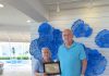 Aruba Tourism Authority honored loyal visitors at Divi Aruba Phoenix Beach Resort! Mr. Donald and Mrs. Sue Hemmerlein