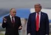 Trump and Putin shake hands warmly in Alaska to kick off their summit on the war in Ukraine