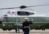 Man charged with shining laser pointer at Marine One with Trump aboard
