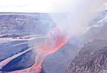 Hawaii’s Kilauea volcano erupts with lava pouring out from multiple vents