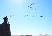 California police say shrapnel hits and damages a patrol vehicle during Marine Corps drills