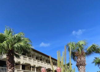 Aruba Tourism Authority Honors Loyal Visitors at Bucuti & Tara Boutique Beach Resort! Mr. Michael & Mrs. Anita Layser
