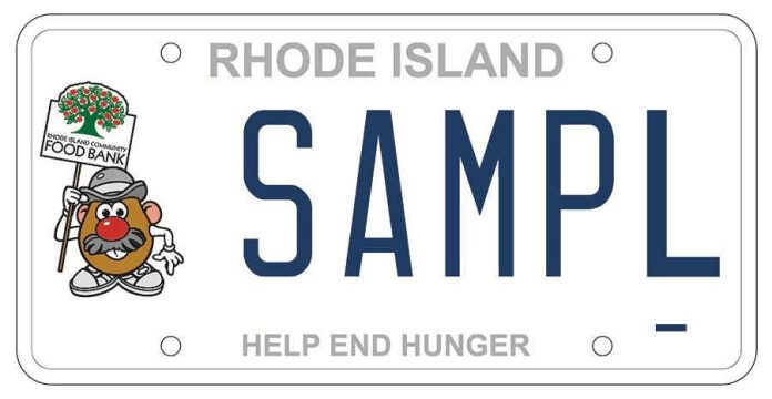 Potato Head-License Plate-Rhode Island