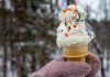 Eating snow cones or snow cream can be a winter delight, if done safely