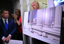 Ballroom, library, airport: Trump aims to leave his mark