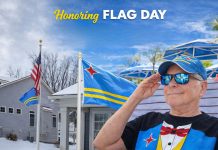 Aruba to me: Don Alhart celebrates Aruba’s Flag Day at home in NY!