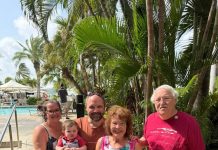 Russ and Cindy honored as Goodwill Ambassador for 25 years of visiting Aruba!