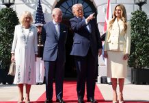 ‘Two kings’: praise and a royal crush as Trump hosts Charles