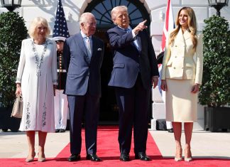 ‘Two kings’: praise and a royal crush as Trump hosts Charles