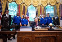 Trump says U.S. has ‘a shot’ at crewed Moon landing before presidency ends