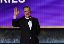 ‘Fired and festive’: ‘Late Show’ host Stephen Colbert bows out