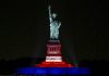 Statue of Liberty dazzles with lasers, music for U.S. anniversary