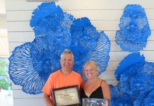 Aruba Tourism Authority honored loyal visitors at Divi Phoenix Beach Resort! Mr. Raymond and Mrs. Donna Koster