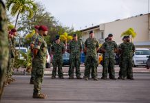 Defense Army Company in the Caribbean Rotates