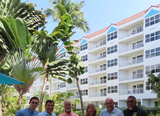 Aruba Tourism Authority honored loyal visitorsat Marriott’s Aruba Ocean Club! Mr. Jeff and Mrs. Sherry Courterier
