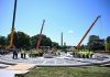 Trump unveils White House helipad as building frenzy escalates