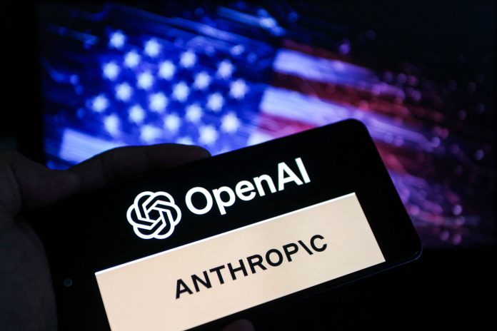 TUNISIA-ILLUSTRATION-OPENAI-ANTHROPIC-AI-US-COMPETITION