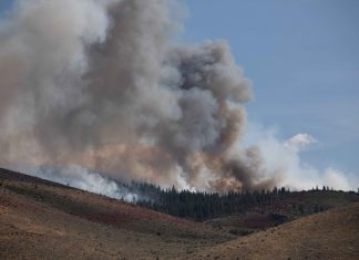 Tens of thousands evacuated as fire bears down on U.S. city