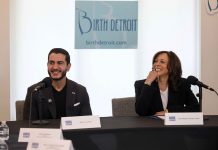 U.S. ex-VP Harris campaigns for leftist El-Sayed in key Senate race
