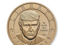 U.S. Treasury issues $1 coin with Trump’s face on it