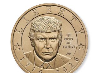 U.S. Treasury issues $1 coin with Trump’s face on it