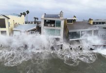 ‘Devastating’ waves leave California beach homes on brink of collapse