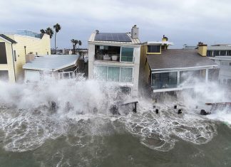 ‘Devastating’ waves leave California beach homes on brink of collapse