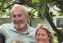 David and Cindy Adams are celebrating their 30th consecutive visit to Aruba!
